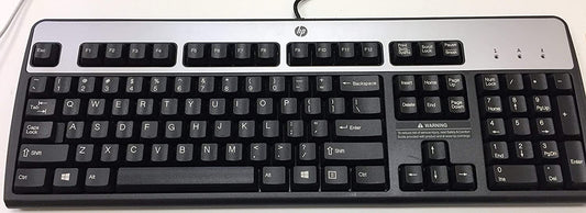 HP PS/2 Wired Jack Black Silver 104Key Keyboard W/DIN - 434820-002
