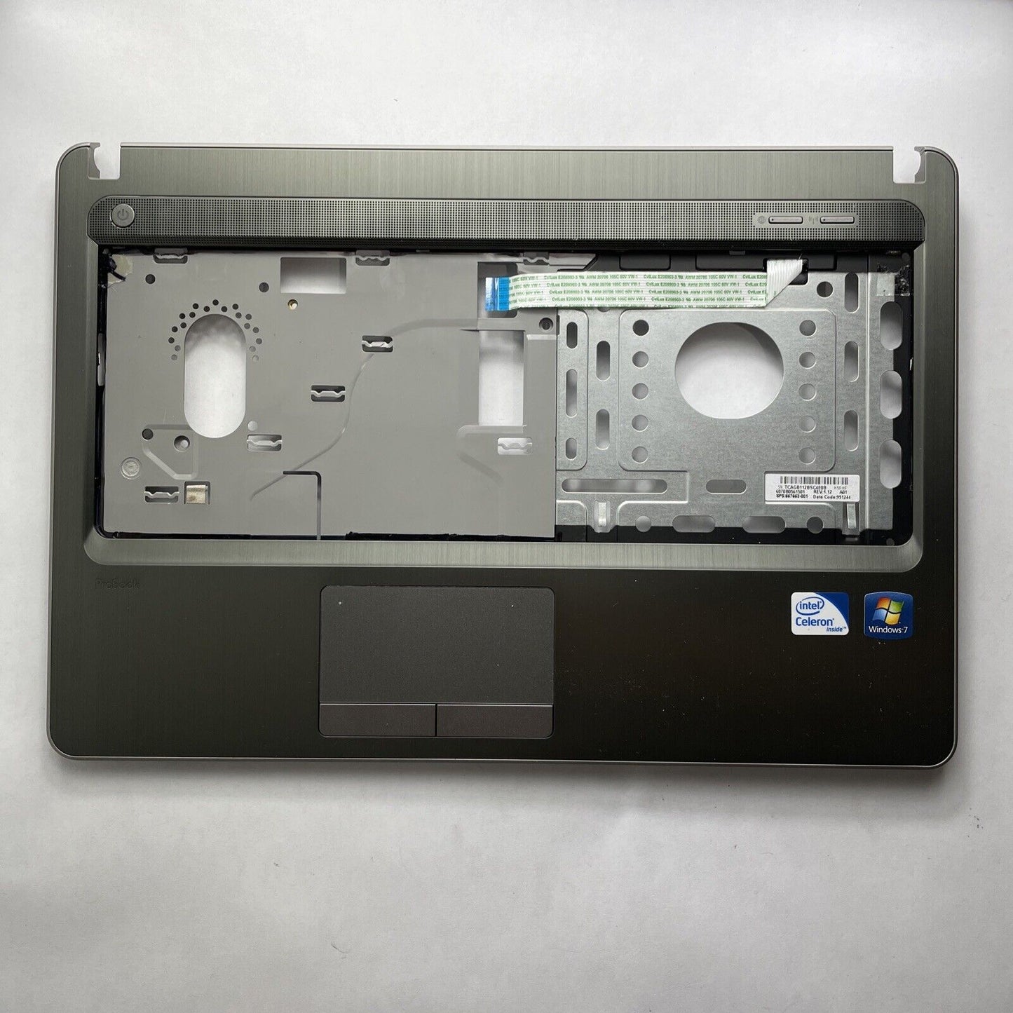 HP 4430S TOP CVR W/O FP 14 SLVR NO USB