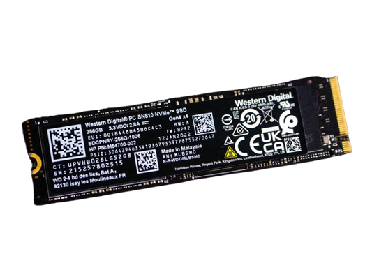 HP 256GB M.2 2280 SN810 PCIE NVMe GEN4X4 TLC