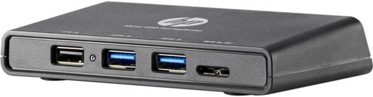 HP 3001pr USB3 Port Replicator 3 x USB Ports - Network (RJ-45) - HDMI - VGA - F3S42UT#ABA