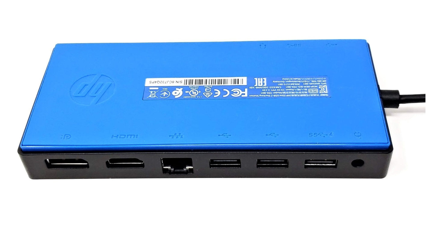 HP Elite USB-C Docking Station without Adapter - 844549-001